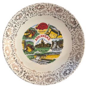 Arkansas 9 3/4” Vintage Collectors Plate